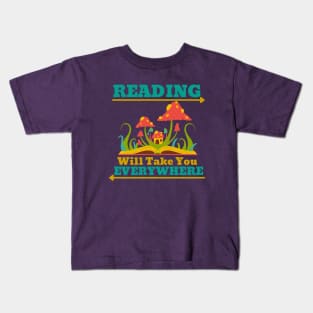 Reading Will Take You Everywhere Kids T-Shirt